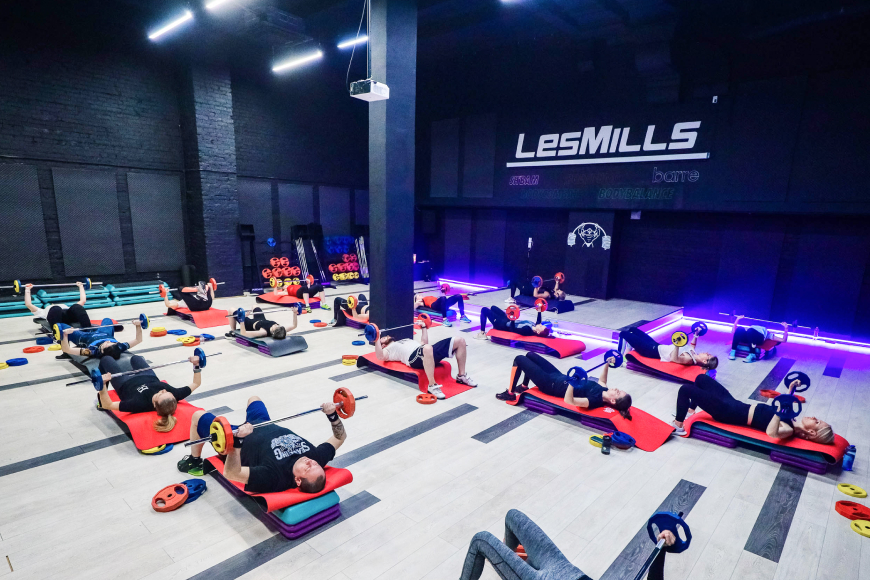 Зал групповых программ Les Mills 